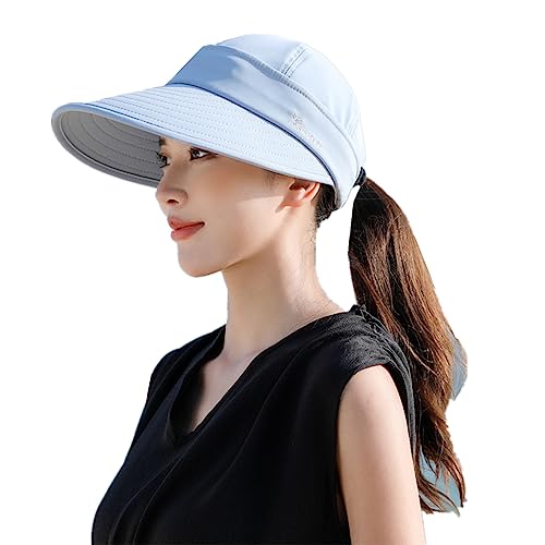 Baseballkappe Damen Baseball Cap Sommer UV-Schutz Sonnenhut Verstellbar Baseballmütze Abnehmbar Visor Hut Breite Krempe Schirmmütze Outdoor Strandhut Frauen Basecap für Golf Laufen Reisen von SJTJSPX