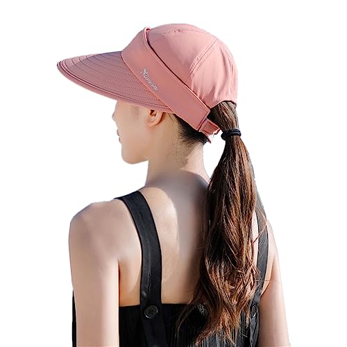 Baseballkappe Damen Baseball Cap Sommer UV-Schutz Sonnenhut Verstellbar Baseballmütze Abnehmbar Visor Hut Breite Krempe Schirmmütze Outdoor Strandhut Frauen Basecap für Golf Laufen Reisen von SJTJSPX