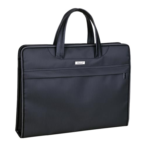 Dokumententasche B4 Tragetasche Oxford Aktentasche Office Business Beutel mit Reißverschluss Datei Organizer Wasserdicht Laptop Tasche Büro Reisen Herren Dokumentenmappe für Magazine Vertrag Bücher von SJTJSPX