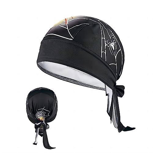 SJTJSPX Bandana Cap Radfahren Kopftuch Herren Damen Kopfbedeckung Atmungsaktiv Pirat Cap Fahrrad Kopftücher UV Schutz Schnelltrocknend Schädelkappe Outdoor Sport Beanie Turban Laufen Mütze Helmmütze von SJTJSPX