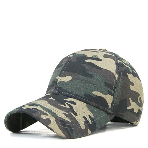 SJTJSPX Baseball Cap Herren Damen Baseballmütze Tarnung Baseballkappe Einstellbar Sonnenhut UV Schutz Basecap Outdoor Sport Schirmmütze Golf Camping Sommer Mütze für Reisen Bergsteigen Wandern von SJTJSPX