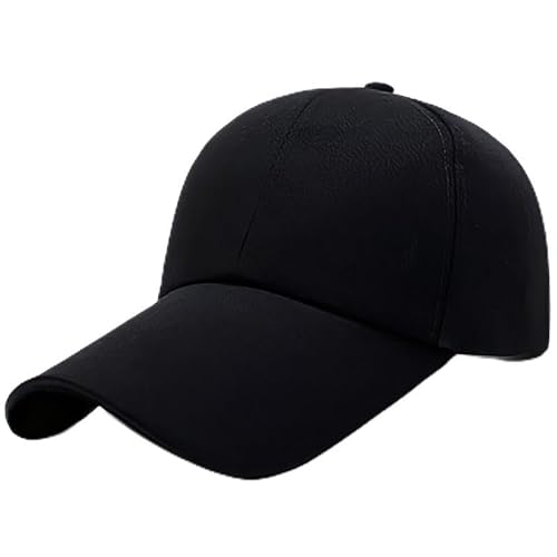 SJTJSPX Baseballkappe Herren Damen Baseball Cap Sonnenschtz Basecap Verlängerte Krempe Baseballmütze Verstellbare Sonnenhut Outdoor Sportmütze Einfarbige Snapback Cap für Golf Reisen Freizeit von SJTJSPX