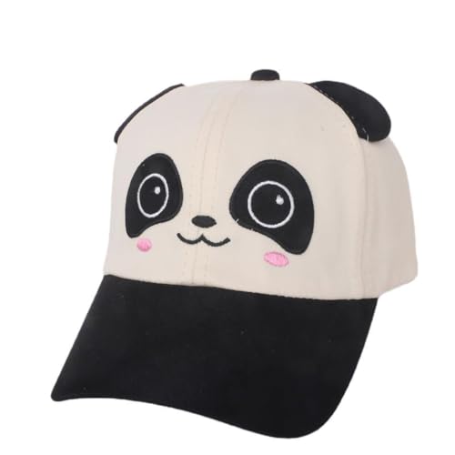 SJTJSPX Baseballkappe Jungen Mädchen Baseball Cap Kinder Kappe UV Schutz Sonnenhut Panda Basecap Verstellbar Baseballmütze Weich Baumwolle Sommerhut Atmungsaktiv Schirmmütze Outdoor Sporthut von SJTJSPX