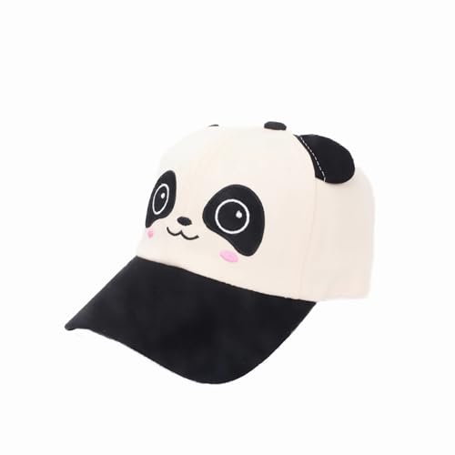SJTJSPX Baseballkappe Jungen Mädchen Baseball Cap Kinder Kappe UV Schutz Sonnenhut Panda Basecap Verstellbar Baseballmütze Weich Baumwolle Sommerhut Atmungsaktiv Schirmmütze Outdoor Sporthut von SJTJSPX