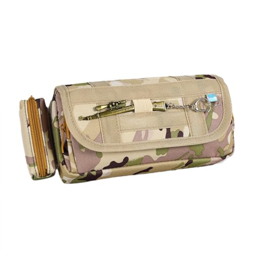SJTJSPX Federmäppchen Große Kapazität Mäppchen mit Fächer Camouflage Federtasche Kinder Federmappe Mädchen Junge Teenager Pencil Case Schlamppermäppchen Multifunktional Stiftetasche für Schule Büro von SJTJSPX