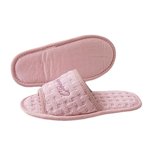 SJTJSPX Gästehausschuhe Herren Damen Hotelslipper Bequeme Hausschuhe Antirutsch Pantoffel Wiederverwendbar Slipper Weich Leicht Gästepantoffel Reisen SPA Badeschuhe Hausschuhe Für Hause Schlafzimmer von SJTJSPX