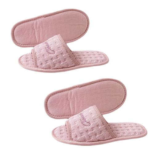 SJTJSPX Gästehausschuhe Herren Damen Hotelslipper Bequeme Hausschuhe Antirutsch Pantoffel Wiederverwendbar Slipper Weich Leicht Gästepantoffel Reisen SPA Badeschuhe Hausschuhe Für Hause Schlafzimmer von SJTJSPX
