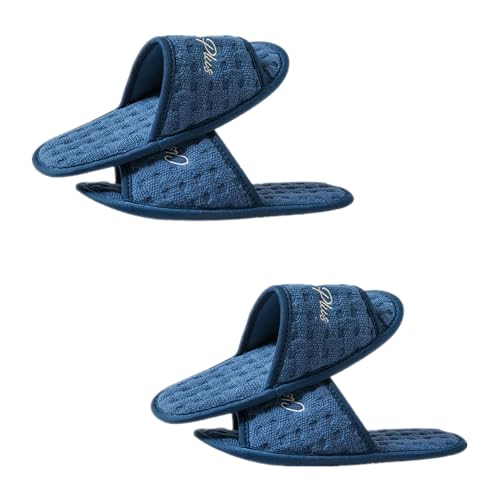 SJTJSPX Gästehausschuhe Herren Damen Hotelslipper Bequeme Hausschuhe Antirutsch Pantoffel Wiederverwendbar Slipper Weich Leicht Gästepantoffel Reisen SPA Badeschuhe Hausschuhe Für Hause Schlafzimmer von SJTJSPX