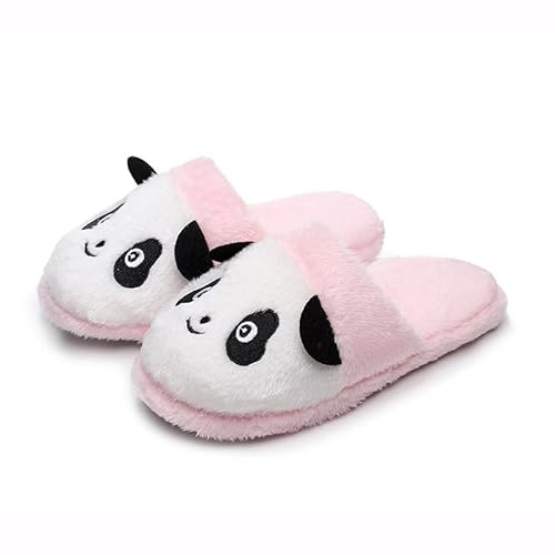 SJTJSPX Hausschuhe Damen Plüsch Warm Pantoffeln Cartoon Panda Hausschuhe Atmungsaktive Rutschfeste Hause Slippers im Herbst und Winter für Drinnen und Draussen von SJTJSPX