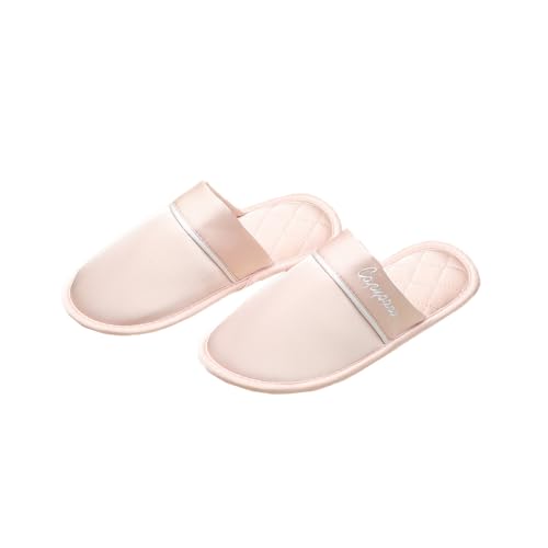 SJTJSPX Pantoffeln Damen Herren Bequeme Rutschfest Hausschuhe Indoor Slippers Schuhe Weich Satin Gästehausschuhe Hotel Slipper Duschschlappen von SJTJSPX