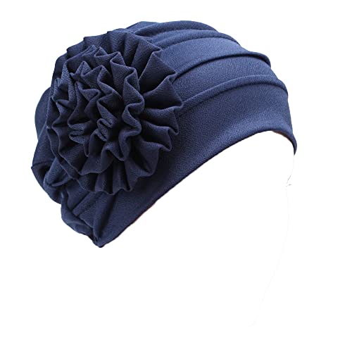 SJTJSPX Turban Damen Hijab Untertuch Frauen Muslim Slouch Beanie Mütze Elastische Atmungsaktive Kopftuch Islamische Kopfbedeckung Blumen Chemo Cap Kopftücher von SJTJSPX