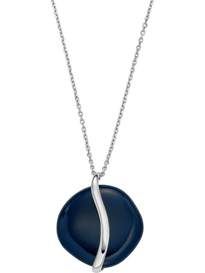 SKAGEN Edelstahlkette Skagen Damen-Kette Edelstahl Glasstein von SKAGEN