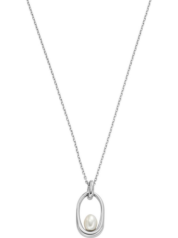 SKAGEN Edelstahlkette Skagen Damen-Kette Edelstahl Kunstperle von SKAGEN