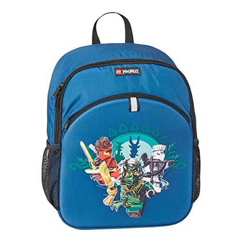 LEGO® - Jungen Rucksack - NINJAGO®, Into the unknown 2023 - Kultige 3D-Graphik auf Vordertasche - Reflektoren an allen Seiten von SKANDO BAGS