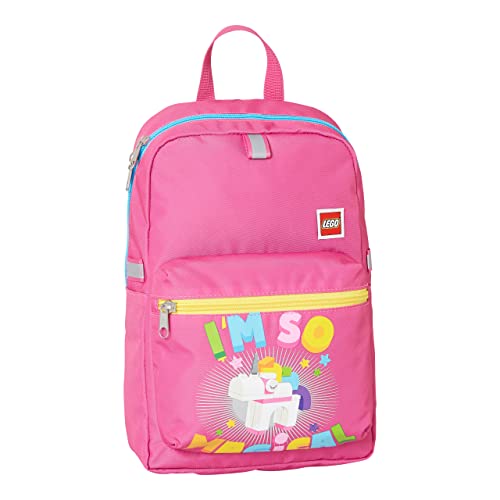 LEGO® - Mädchen Kindergartenrucksack - LEGO®, Unicorn 2023 M-line - Leichter Rucksack - Reflektoren an allen Seiten von SKANDO BAGS