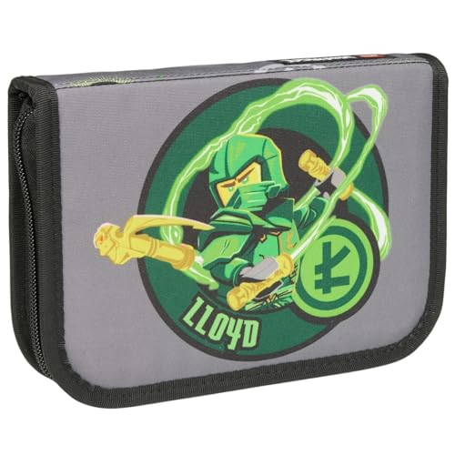 SKANDO BAGS Etui mit Inhalt Lego NINJAGO, Elemental Master of Energy: Enthält Bleistifte, Farbstifte, Radiergummi, Anspitzer, Lineal und mehr. Mit Namensschild und haltbarem PVC-freiem Material von SKANDO BAGS