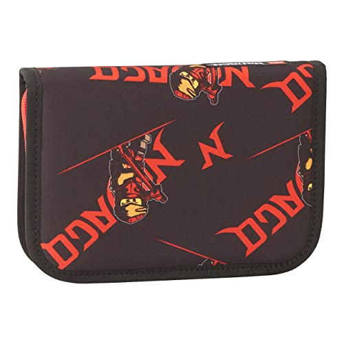 SKANDO BAGS Lego® - Jungen Federmäppchen - NINJAGO®, Red 2023 - Inkl. Aller nötigen Schreibutensilien - Mit Stundenplanlasche von SKANDO BAGS