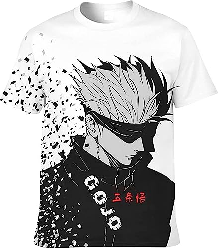 Gojo Satoru 3D T-Shirt Itadori Yuji Inumaki Toge Shirt Tops Anime Grafik Kurzarm Bluse für Männer Frauen von SKAYWHUK