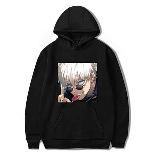 SKAYWHUK Anime Hoodies Gojo Satoru Hoodies Pullover Neuheit Kapuzenpullover Mantel für Männer Frauen Jugend von SKAYWHUK