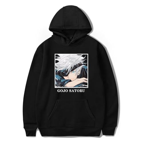 SKAYWHUK Anime Hoodies Gojo Satoru Hoodies Pullover Neuheit Kapuzenpullover Mantel für Männer Frauen Jugend von SKAYWHUK