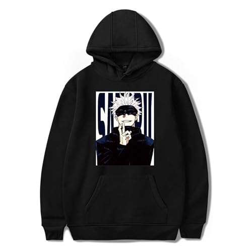 SKAYWHUK Anime Hoodies Gojo Satoru Hoodies Pullover Neuheit Kapuzenpullover Mantel für Männer Frauen Jugend von SKAYWHUK