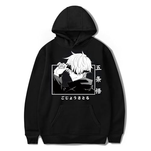 SKAYWHUK Anime Hoodies Gojo Satoru Hoodies Pullover Neuheit Kapuzenpullover Mantel für Männer Frauen Jugend von SKAYWHUK