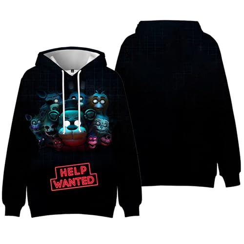 SKAYWHUK FNAF Hoodie Horror Bär Cosplay Hoodies Spiel Cosplay Sweatshirt Jacke Mantel für Männer Frauen von SKAYWHUK