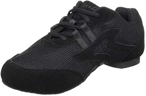Skazz by Sansha Damen Dance Studio Exercise Sneakers Mesh Man-Made Rubber Split-Sole Majestic (US 10.5 / Skazz 11 M) Turnschuh, schwarz, 42 EU von SKAZZ