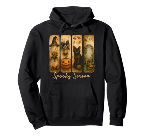 Spooky Season Damen Halloween Cute Pullover Hoodie von SKBD Tees