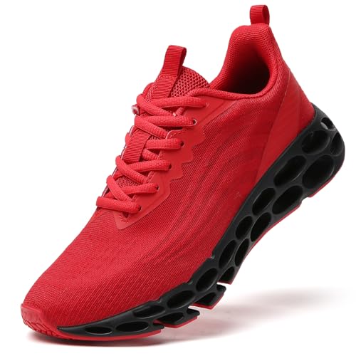 SKDOIUL Damen Athletic Tennis Walking Schuhe Fashion Sport Running Sneakers, 9603 Red, 41 EU von SKDOIUL