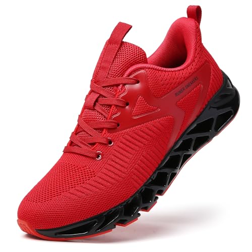 SKDOIUL Damen Athletic Tennis Walking Schuhe Fashion Sport Running Sneakers, A035 Red, 38.5 EU von SKDOIUL