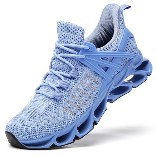 SKDOIUL Damen Athletic Tennis Walking Schuhe Fashion Sport Running Sneakers, Yq02 Himmelblau, 37 EU von SKDOIUL