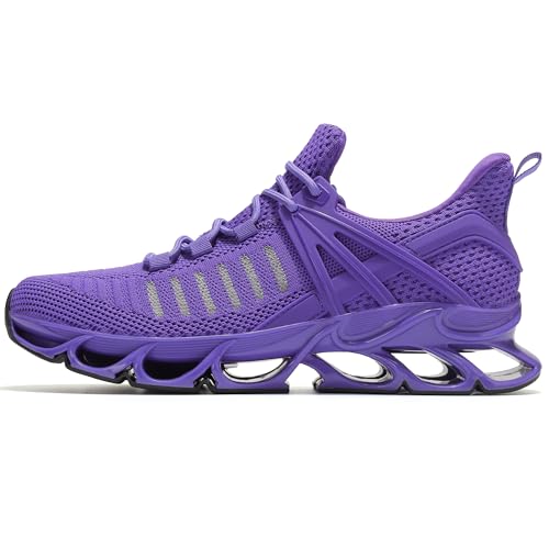 SKDOIUL Damen Athletic Tennis Walking Schuhe Fashion Sport Running Sneakers, Yq02 Purple, 39.5 EU von SKDOIUL