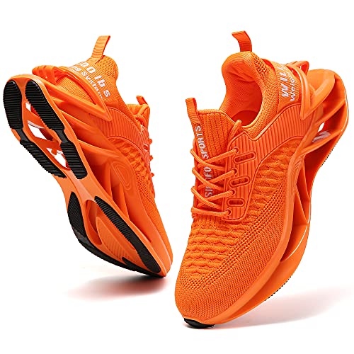 SKDOIUL Herren Sport Athletic Laufschuhe Walkingschuhe, 1919 Orange, 41.5 EU von SKDOIUL