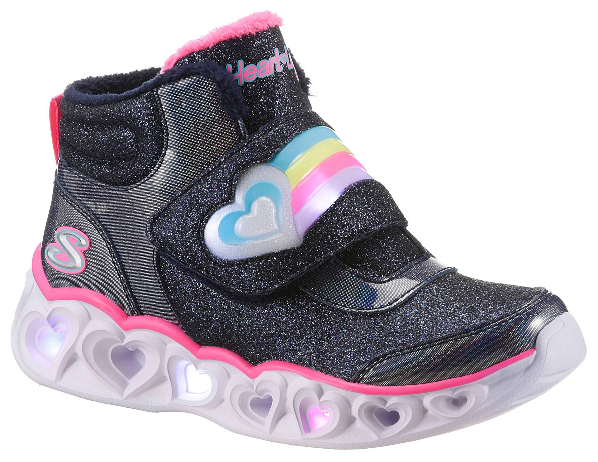 Skechers Kids Klettboot "HEART LIGHTS-BRILLIANT RAINBOW", mit Blinkfunktion zum Ein- & Ausschalten von SKECHERS Kids