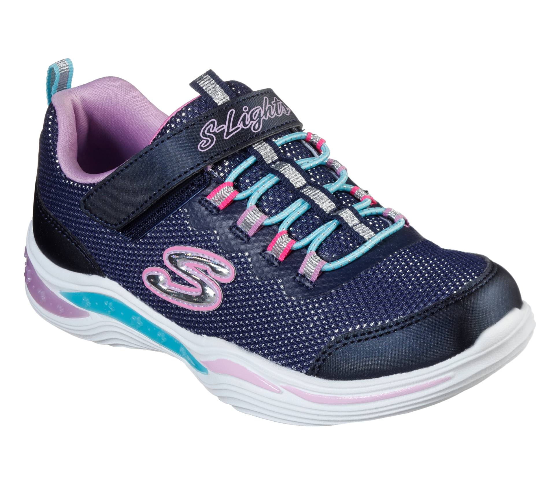 Skechers Kids Sneaker "BLinkschuh POWER PETALS", mit Blinkfunktion, Freizeitschuh, Halbschuh, Schnürschuh von SKECHERS Kids