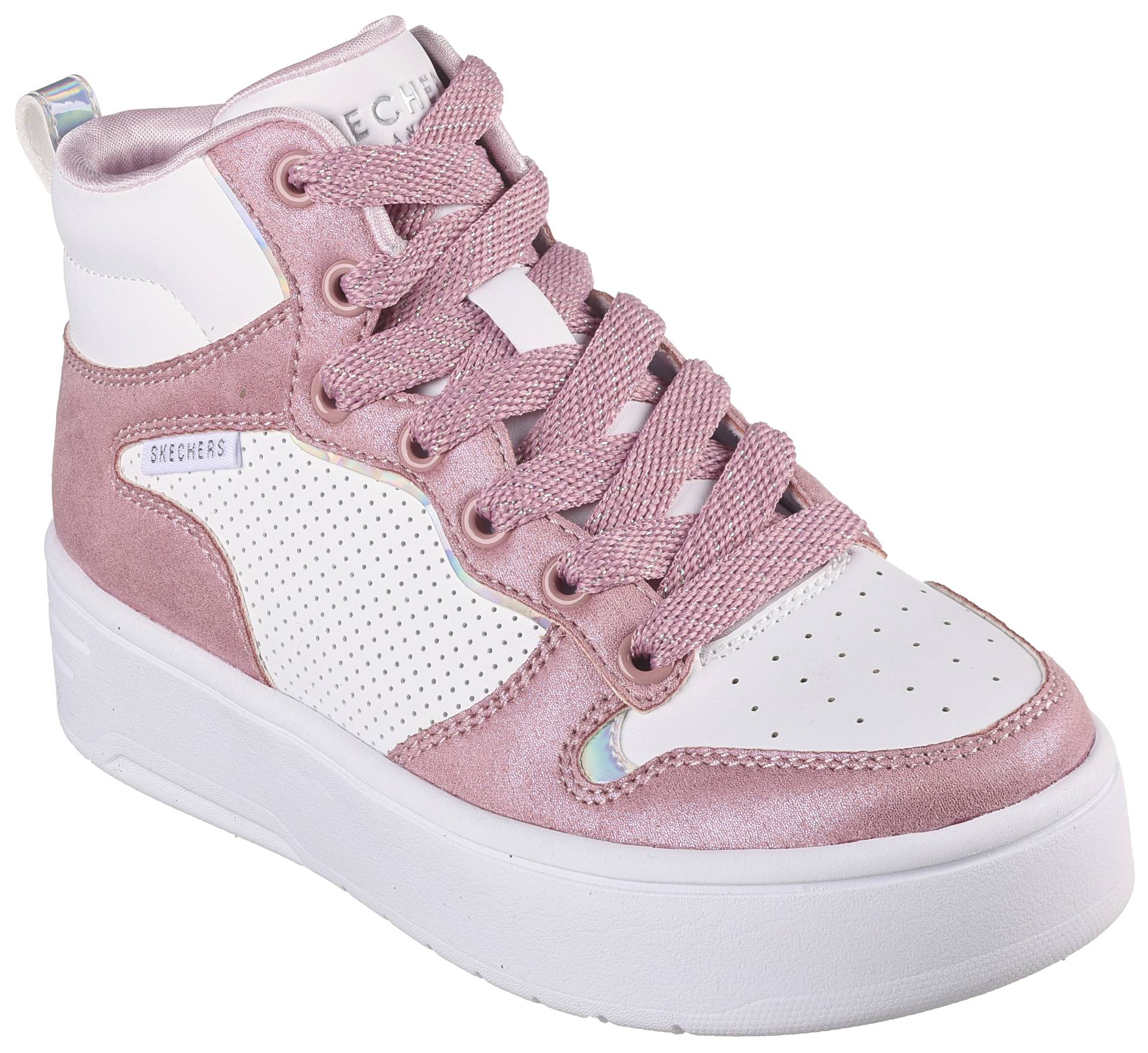 Skechers Kids Sneaker "COURT HIGH-SHINE KICKS", im Kontrastlook von SKECHERS Kids