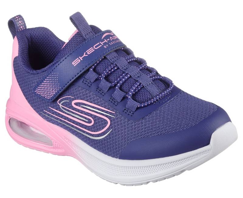 Skechers Kids Sneaker "MICROSPEC MAX ADVANCE", Slip-OnSneaker, Klettverschluss,S-Logo, Größenschablone zum Download von SKECHERS Kids