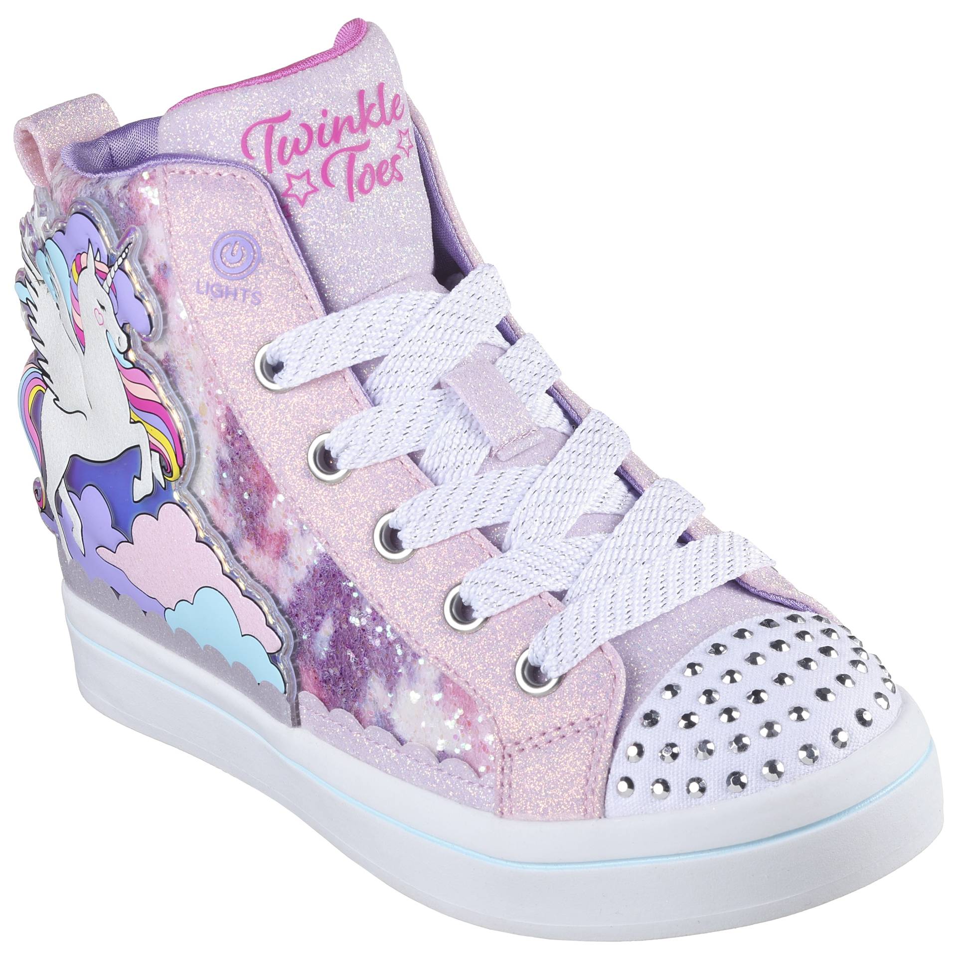 Skechers Kids Sneaker "TWI-LITES 2.0", mit funkelnden Glitzersteinen, Freizeitschuh, Halbschuh, Schnürschuh von SKECHERS Kids