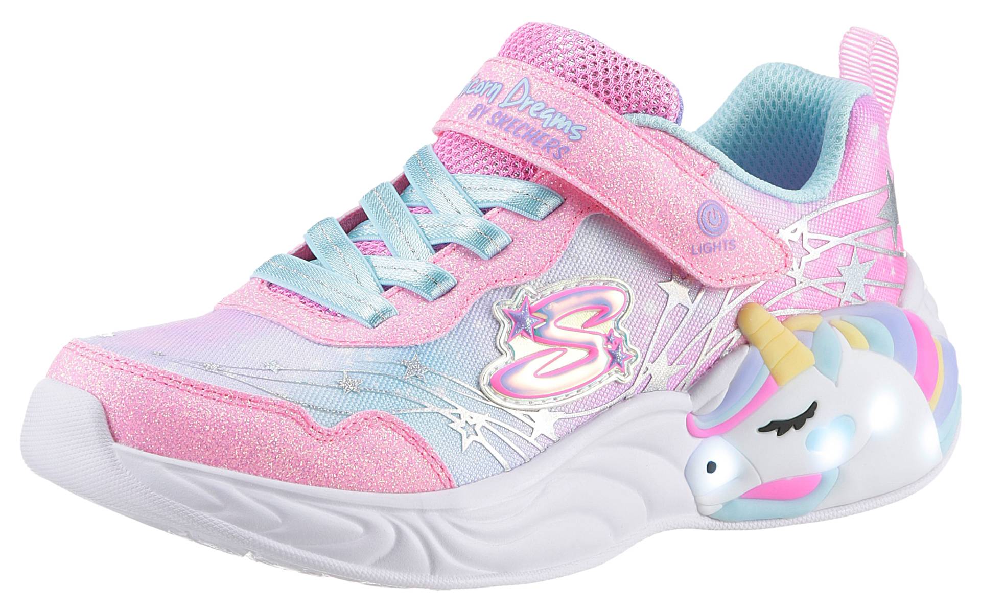 Skechers Kids Slip-On Sneaker "UNICORN DREAMS - WISHFUL MAGIC, Blinkschuh," von SKECHERS Kids