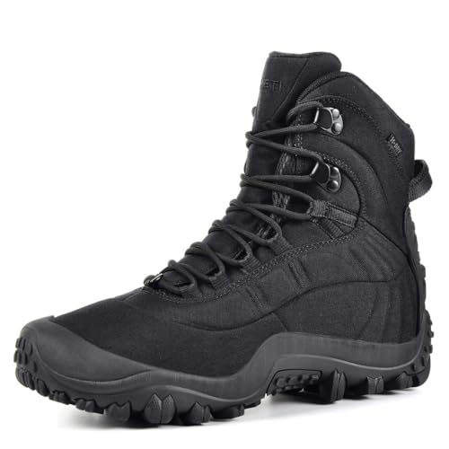 SKENARY Taktische Stiefel für Herren, 20,3 cm, mittlere Kampfstiefel, wasserdicht, Militärstiefel, Schwarz, 42.5 EU SKENARY Taktische Stiefel für Herren, 20,3 cm, mittlere Kampfstiefel, wasserdicht, Militärstiefel, Schwarz, 42.5 EU von SKENARY