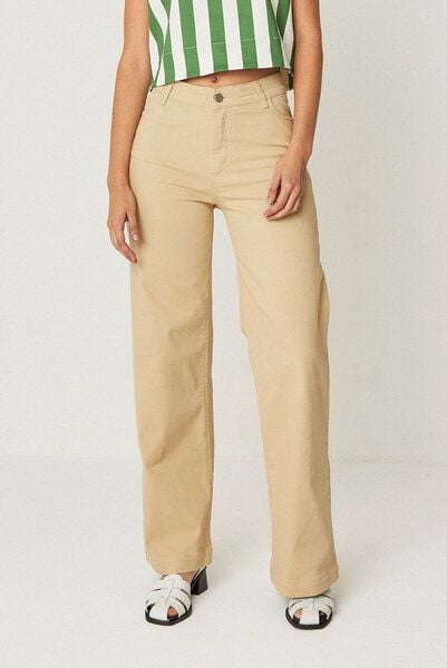 SKFK Ainhize Straight Leg Jeans - Sand von SKFK
