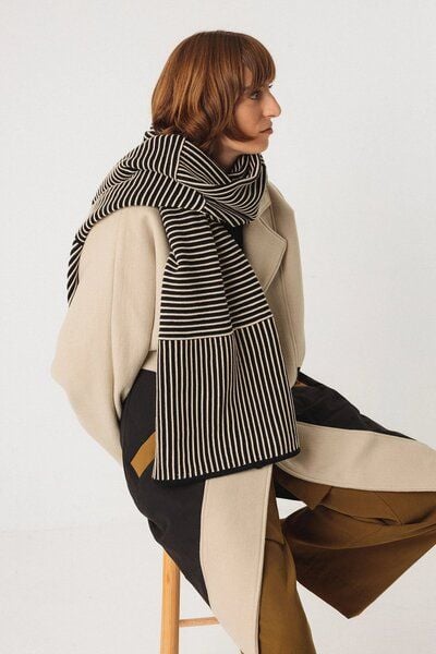 SKFK Schal Arbea Scarf Schwarz Weiß von SKFK