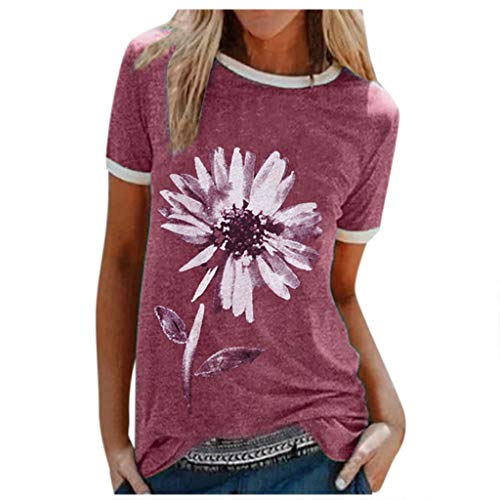 Damen Tshirt Oberteile Oversize Luftig Bluse Long T Schirt Mit Gummizug Am Bund Teenager Mädchen T Shirt Pullover Mit Aufdruck Langes Cider Kleidung Top Longshirt Long Shirt von SKFLABOOF