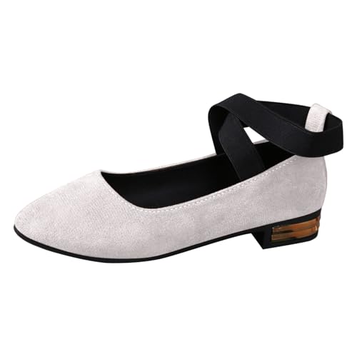 Dirndl Schuhe Damen - Bequem Oktoberfest Trachtenschuhe High Heels Pumps Trachtenstiefel Absatzschuhe Stöckelschuhe Mit Absatz 003d Weiß, 42/EU von SKFLABOOF