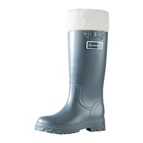Regenschuhe Damen Stiefeletten Sommer Gummischuhe Regenstiefel Atmungsaktiv Wasserdichte Schuhe Gummistiefel Kurz Camper Chelsea Boots Grau 41/EU Regenschuhe Damen Stiefeletten Sommer Gummischuhe Regenstiefel Atmungsaktiv Wasserdichte Schuhe Gummistiefel Kurz Camper Chelsea Boots Grau 41/EU von SKFLABOOF