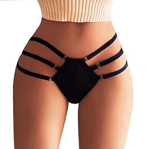 SKFLABOOF Brazilian Slip Damen Unterwäsche Frauen Unterwäsche Damen Taillenslip Damen Slip Damen Spitze Baumwoll-Slips für Damen Unterhosen Damen Große Größen Sexy Tanga Damen Erotisch von SKFLABOOF