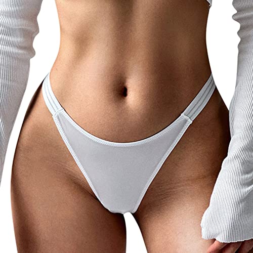 SKFLABOOF Durchsichtige Dessous Frauen Unterhosen Damen Spitze Dursichtige Unterwäsche Sexy Dessous Brazilian Slip Tanga Damen Damen Slips Mehrpack Baumwolle Erotic Clothing Damen Tanga Spitze von SKFLABOOF