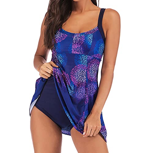 SKFLABOOF Große-Größen Damen Bademode High-Waist Tankini Figuroptimizer Zweiteiliger Strandkleidung Sexy Swimsuits Sommer Swim Badeanzüge Badekleid von SKFLABOOF