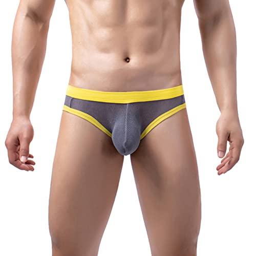 SKFLABOOF Herren-Boxershorts Latex Hose Für Männer Sexy Unterwäsche Für Frau Erotisch Thong Herren Badestring Männer Reizwäsche Man Herren Slip Transparent Unterhosen Männer Sexy von SKFLABOOF